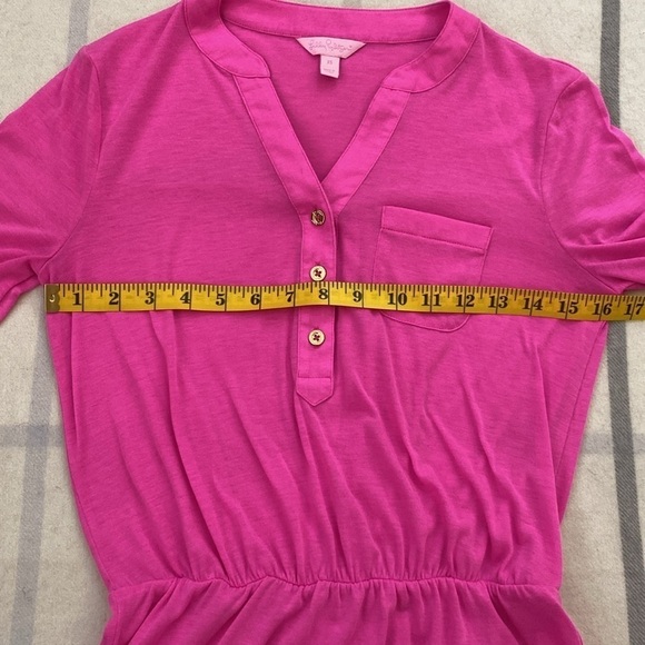 Lilly Pulitzer Hot Pink Cotton Mini Dress. Size Extra Small - Picture 9 of 12